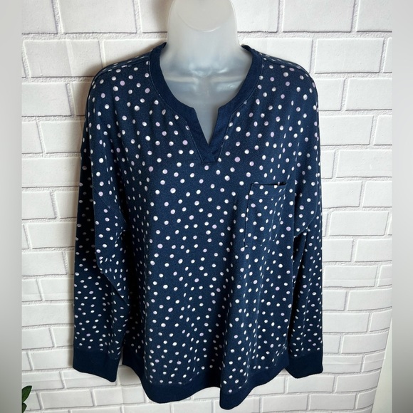 BERKLEY JENSEN 2 pieces Polka Dot Pajama Set - Navy/size L - Picture 2 of 11